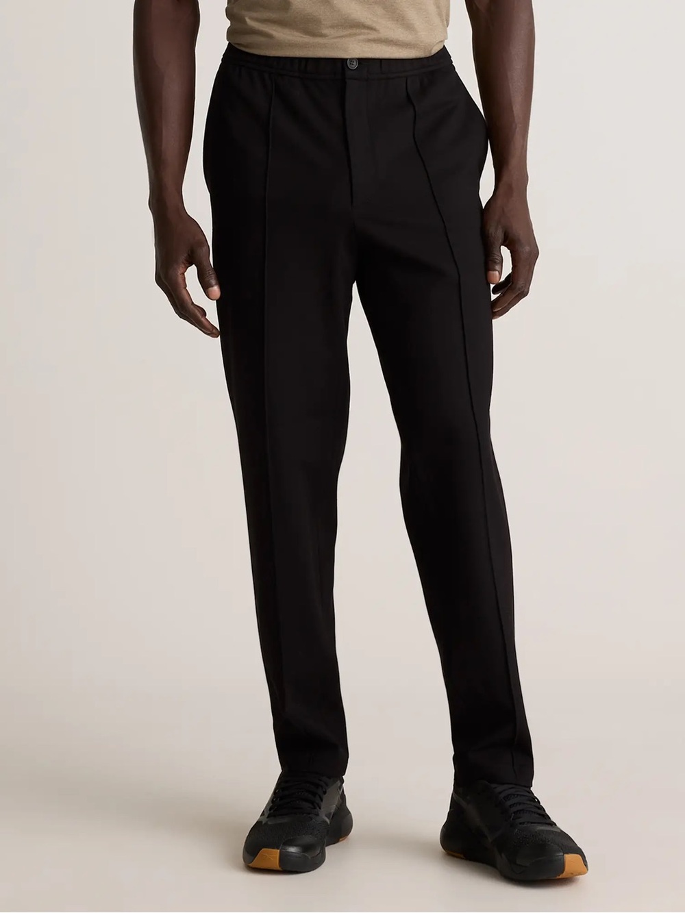 Quince Stretch Knit Pintuck Trousers - S